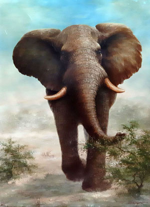 2276-T3 | 90cm x 60cm | éléphant 
